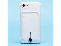 Чехол-накладка - SC304 с картхолдером для "Apple iPhone 7/iPhone 8/iPhone SE 2020" (white) (208666)
