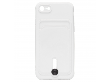 Чехол-накладка - SC304 с картхолдером для "Apple iPhone 7/iPhone 8/iPhone SE 2020" (white) (208666)