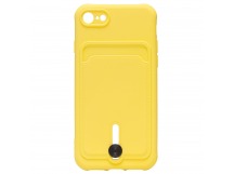 Чехол-накладка - SC304 с картхолдером для "Apple iPhone 7/iPhone 8/iPhone SE 2020" (yellow) (208667)