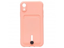 Чехол-накладка - SC304 с картхолдером для "Apple iPhone XR" (light pink) (208679)