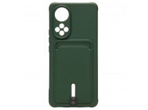 Чехол-накладка - SC304 с картхолдером для "Huawei Honor 50/Nova 9" (dark green) (208689)