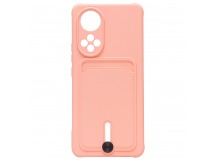 Чехол-накладка - SC304 с картхолдером для "Huawei Honor 50/Nova 9" (light pink) (208692)