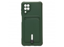 Чехол-накладка - SC304 с картхолдером для "Samsung SM-A125 Galaxy A12" (dark green) (208708)