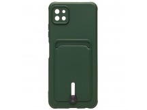 Чехол-накладка - SC304 с картхолдером для "Samsung SM-A226 Galaxy A22s 5G" (dark green) (208722)