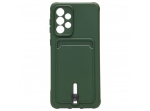 Чехол-накладка - SC304 с картхолдером для "Samsung SM-A336 Galaxy A33 5G" (dark green) (208755)