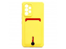 Чехол-накладка - SC304 с картхолдером для "Samsung SM-A536 Galaxy A53 5G" (yellow) (208767)