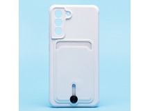 Чехол-накладка - SC304 с картхолдером для "Samsung SM-G990 Galaxy S21FE" (white) (208753)