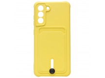 Чехол-накладка - SC304 с картхолдером для "Samsung SM-G990 Galaxy S21FE" (yellow) (208748)