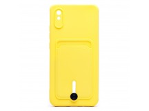 Чехол-накладка - SC304 с картхолдером для "Xiaomi Redmi 9A/Redmi 9i" (yellow) (208815)