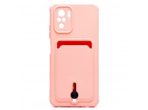 Чехол-накладка - SC304 с картхолдером для "Xiaomi Redmi Note 10/Redmi Note 10S" (light pink (208778)