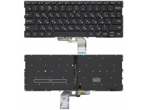 Клавиатура для ноутбука Xiaomi Mi Notebook Air 13.3" черная с подсветкой (2019-2022)