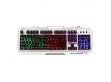 Игровая клавиатура Гарнизон GK-340GL, металл, подсветка, USB, черный/серый [23.09], шт