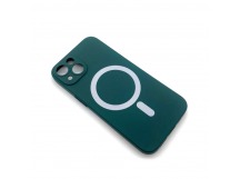 Чехол iPhone 14 Silicone MagSafe Soft Touch Темно-Зеленый