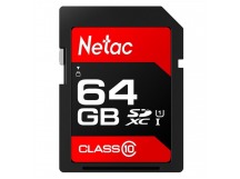 Карта памяти SDXC 64GB Netac P600 Class10 U1 (80 Mb/s)