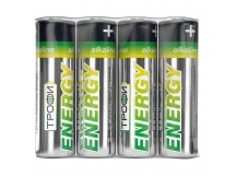 Батарейка AA Трофи LR6 ENERGY Alkaline (4) (60/720) ()