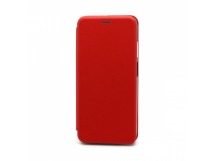                                 Чехол-книжка Xiaomi Redmi Note 9T BF модельный силиконовый с кожаной вставкой красный