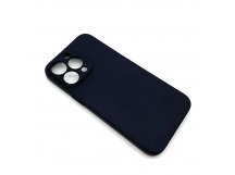 Чехол iPhone 13 Pro (Full Camera) Силикон Матовый Черный