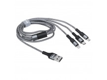 TFN кабель 3в1 Type-C 1.2m grey