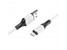 Кабель USB - micro USB BOROFONE BX79 Silicone (белый) 1м