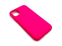 Чехол iPhone 11 Silicone Case (No Logo) №47 в упаковке Ярко-Розовый