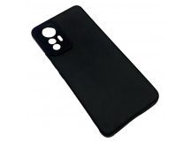 Чехол Xiaomi 12 Lite (2022) Кожа Черный