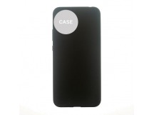 Чехол - накладка  для Samsung A13 5G - пластик+Soft touch однотонный Silicone Case полное покрытие, без лого черный