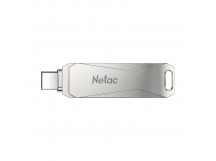 Флеш-накопитель USB 3.0 128GB Netac U782C Dual серебро (USB 3.0/3.1 + Type C)