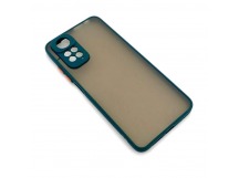 Чехол Xiaomi Redmi Note 11/Note 11S (2022) Противоударный Матовый Темно-Зеленый