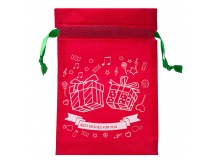 Подарочная упаковка - новогодний мешок New Year 02 (15x22cm) (red) (003) (211726)