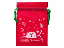 Подарочная упаковка - новогодний мешок New Year 02 (15x22cm) (red) (004) (211727)