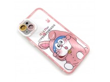 Чехол iPhone 14 Plus (Full Camera/Pink Baby) Силикон Прозрачный 1.5mm