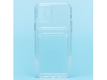 Чехол-накладка - SC276 с картхолдером для "Apple iPhone 12" (transparent) (205455)
