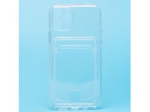 Чехол-накладка - SC276 с картхолдером для "Apple iPhone 11 Pro" (transparent) (210363)