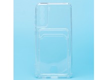 Чехол-накладка - SC276 с картхолдером для "Samsung SM-G991 Galaxy S21" (transparent) (210449)