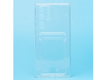 Чехол-накладка - SC276 с картхолдером для "Samsung SM-S908 Galaxy S22 Ultra" (transparent) (210440)