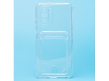 Чехол-накладка - SC276 с картхолдером для "Xiaomi Poco F3" (transparent) (210443)