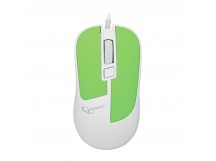 Мышь компьютерная "Gembird" MOP-410-GRN, USB, 3кн.+колесо кнопка, soft touch, 1600DPI, кабель 1,5м,