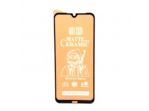 Защитное стекло-плёнка Xiaomi Redmi Note 8/Note 8 (2021) (Матовая) Черная