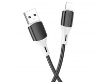 Кабель USB - Apple Lightning BOROFONE BX79 Silicone (черный) 1м