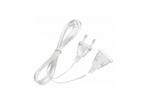 Шнур сетевой для гирлянд 3 м прозрачный ПВХ