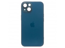 Чехол-накладка - PC072 Glass для "Apple iPhone 14" (blue) (212651)