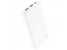 Внешний аккумулятор HOCO J91 10000 mAh (Micro-USB/Type-C/2USB 2,1A/LED) белый