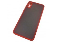 Чехол-накладка для Samsung A02/M02 Skin Shell красный