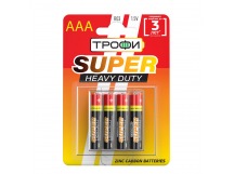 Элемент питания Трофи R03-4BL SUPER HEAVY DUTY Zinc (40/960/46080)