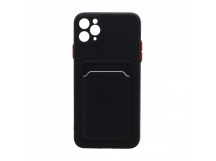 Чехол с кармашком и цветными кнопками для Apple iPhone 11 Pro/5.8 (006) черный