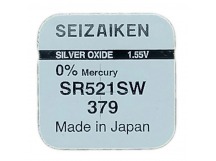 Элемент питания 379 SR521SW G0 Silver Oxide "Seizaiken" BL-1