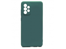                                     Чехол силиконовый Samsung A72 Silicone Case темно-зеленый