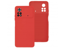                                     Чехол силиконовый Xiaomi Poco X4 Pro Silicone Cover красный