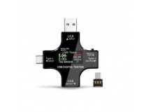 Тестер зарядного устройства многофункциональный 12 в 1 (USB - USB/Type-C/Micro)