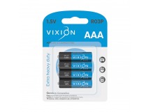 Батарейка Vixion солевая R03P - AAA (блистер 4шт)